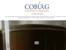 Tablet Screenshot of coburgcoffeecompany.co.uk